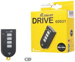 Nadajnik radiowy Schellenberg Smart DRIVE, 4-kanałowy, 868,4 MHz, antracyt Radiowy nadajnik ręczny Schellenberg 60931 1 szt.