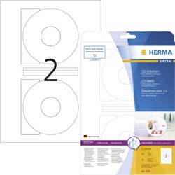 Etykiety na płyty CD/DVD Herma 5079, 116 mm, 50 szt.