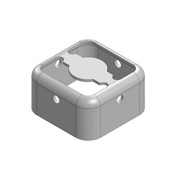 9,3 x 9,3 x 5 mm, dwuczęściowa, ciągniona bez szwu osłona RF/osłona EMI FRAME (CRS) Ekranowa rama osłonowa Masach TECH EMI/RFI-Abschirmung MS093-10F, 1 szt.