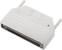 Obudowa złącza D-SUB encitech DTZI50-K 6560-0305-05, metal, 180 °, 1 szt.