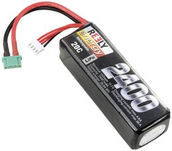 Zestaw akumulatorów Reely Modellbau (LiPo) 11,1 V 2400 mAh Ilość ogniw: 3 20 C Miękki futerał MPX Pakiet akumulatorów (LiPo) 11.1 V 2400 mAh 20 C Reely Softcase MPX