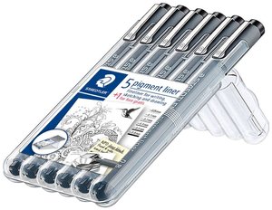 Cienkopis Staedtler pigment liner 5+1 Set 308 SB6P