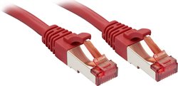 Kabel LAN LINDY 47734, 1 szt., RJ45, CAT 6, S/FTP, 2.00 m, czerwony