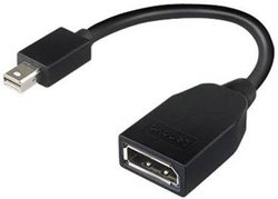 Przejściówka, adapter Lenovo 4X90L13971, [1x złącze męskie Mini DisplayPort - 1x złącze żeńskie DisplayPort]