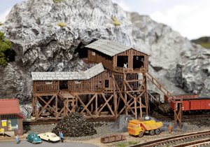 Kopalnia węgla - stara, Faller222205, 200 x 185 x 106 mm, skala N