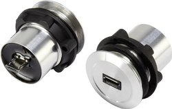 Gniazdo montażowe Micro USB 2.0 TRU COMPONENTS Micro USB-01 1365796, 1 szt.