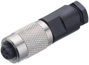 Złącze kablowe Binder 712, O 3.5-5 mm, 0.14 mm2, 1 A, 8-pi, zamknięcie śrubowe