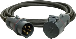 Walther Werke 39100502050100 zasilanie przedłużacz  16 A czarny 5.00 m