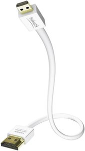 Kabel XS High Speed HDMI Inakustik z Ethernetem, złącze męskie micro HDMI D na złącze męskie HDMI, 5 m Kabel HDMI Inakustik 4246305 004246305, kanał powrotny audio, pozłacane styki, 5.00 m