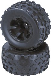 Koło kompletne Reely RE-6549741 1:10 Truggy czarny 2 szt.