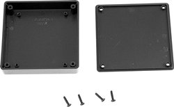 Obudowa uniwersalna Hammond Electronics, ABS, czarny, (D x S x W) 80 x 80 x 20 mm, 1 szt.