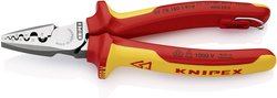 Szczypce do zagniatania tulejek kablowych z uchwytem do mocowania Zaciskarka Knipex 97 78 180 T, 0.25 do 16 mm²