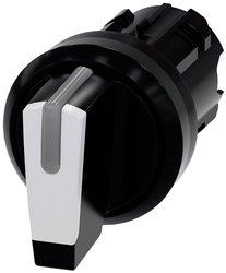 Przełącznik Siemens 3SU1002-2BM60-0AA0 pierścień przedni z tworzywa sztucznego czarny, biały 2 x 45 °  1 szt.