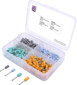Zestaw końcówek rurkowych TRU COMPONENTS T1903C023 0.14 mm², 0.25 mm², 0.34 mm², 0.50 mm² Izolowane częściowo 200 szt.