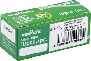 Ogniwo guzikowe Murata SR1120-PBWW tlenkowo-srebrowe 60 mAh 1.55 V 10 szt.