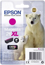 Epson atrament T2633, 26XL tusz oryginalny  Magenta C13T26334012