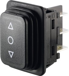 Przełącznik Marquardt 1939.3314, 250 V/AC, 14 A, 2 x (wł)/wył/(wł), IP65 (przód), chwilowy/0/chwilowy, 1 szt.