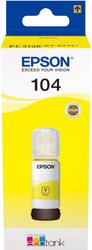 Epson C13T00P440 EcoTank 104 Tusz do napełniania  Żółty  65 ml