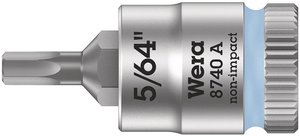 Nasadka 1/4'' (6,3 mm) Wera 8740 A 05003380001 wewnętrzny sześciokąt  5/64''