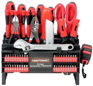 Zestaw wkrętaków Dino POWER PACK 61 sztuk. Zestaw narzędzi Dino KRAFTPAKET 130300
