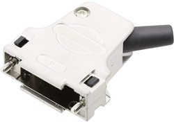 Obudowa złącza D-SUB encitech 7960-0206-11 7960-0206-11M, metal, 45 °, 1 szt.