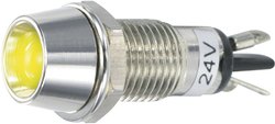 Lampka sygnalizacyjna LED TRU COMPONENTS TC-R9-115L 24 V YELLOW 1587955, 100 mcd, 24 V/DC, 8.2 mm