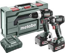 Wiertarko-wkrętarka akumulatorowa, Wkrętarka udarowa akumulatorowa Metabo BSLBL+SSD200LTBL 685196000 18 V 5.2 Ah zaw. akumulator, zaw. ładowarkę