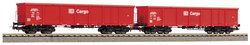 Wagon towarowy otwarty Piko H0 58234 Zestaw 2 gondoli H0 Eaos z ładunkiem piasku DB-AG