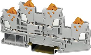 Złącze przelotowe podwójne Phoenix Contact QTTCB 1,5, 0,25-1,5 mm2, 17,5 A, szare
