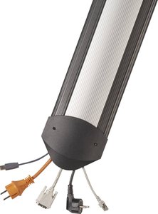 Mostek kablowy Serpa 5.01054.9004, (D x S x W) 3000 x 150 x 17 mm, aluminiowy, czarny, 1 zest.