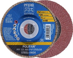 Tarcza lamelkowa PFERD PFF 125 A 60 PSF STEELOX 67646125 Średnica 125 mm 10 szt.
