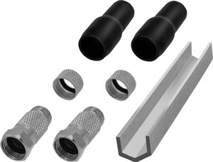 Zestaw wtyku F, Set Twin TRU COMPONENTS TC-6936296   Średnica kabla: 6 mm 1 zest.