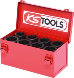Zestaw nasadek udarowych sześciokątnych 3/4",, długość 8 sztuk Zestaw kluczy nasadowych KS Tools 515.0510 515.0510