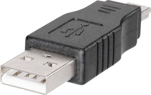 Adapter złącze USB męskie Typ A na złącze męskie Mini USB Typ B BKL Electronic 10120277, 1 szt.