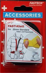 Taśma rzepowa do przyszycia element z pętelkami i haczykami (D x S) 1000 mm x 20 mm czarny FASTECH® 680-330C 1 par(a)