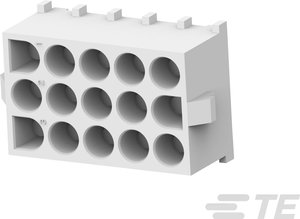 Obudowa złącza pin żeńskiego na PCB TE Connectivity 643430-1, wire-to-board, piny: 15, 12 A, 1 szt.
