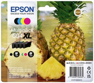 Epson atrament T10H6, 604XL tusz oryginalny Combi-Pack Czarny, cyjanowy, magenta, żółty C13T10H64010