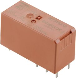 Przekaźnik mocy PCB 16 A, 1 x zestyk przełączny TE Connectivity RT314F12 bistabilny