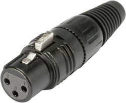 Złącze kablowe XLR, żeńskie, 3-Pin Hicon HI-X3CF-B