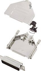 Zestaw listew męskich D-Sub encitech DTCK25-DMP-K 6355-0061-23, rzędy: 2, styki: 25, 180 °, 1 zest.