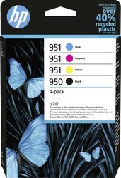 HP 950 atrament zestaw 4 szt. tusz oryginalny Czarny, cyjanowy, magenta, żółty 6ZC65AE Tusz