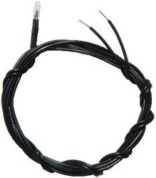 BELI-BECO W3/8 Miniaturowa żarówka  3 V 0.05 W Kabel połączeniowy przejrzysty 1 szt.
