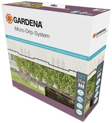 Micro-Drip-System Zestaw do nawadniania kropelkowego Żywopłot/Krzaki (25 m) Kompletny zestaw nawadniający GARDENA 13500-20 1 szt.