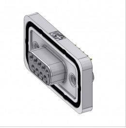 Złącze żeńskie D-Sub Deltron Connectors DTSWM09SY/2M85UN, rzędy: 2, styki: 9, 180 °, 1 szt.