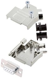 Zestaw listew żeńskich D-Sub encitech D45ZK09-DMS-W-K 6355-8003-31, rzędy: 2, styki: 9, 45 °, 1 szt.