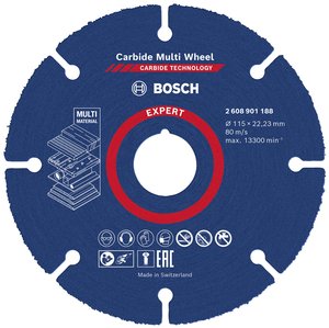 Tarcza tnąca prosta Bosch Accessories EXPERT Carbide Multi Wheel 2608901188 115 mm 1 szt.