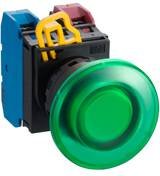 Przycisk podświetlany  Idec   czarno-czerwony   1 szt.