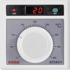 Termostat  Enda ATC9311-FE-400-230 J 0 do +400 °C Przekaźnik 2 A (D x S x W) 50 x 96 x 96 mm