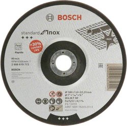 Tarcza tnąca wygięta Bosch Accessories Standard for Inox 2608619772 180 mm 1 szt.