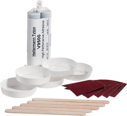 Klej dwuskładnikowy do rurek termokurczliwych i wyprasek HellermannTyton V9500 Epoxy Kit-EP-BK 627-95001, 1 szt.